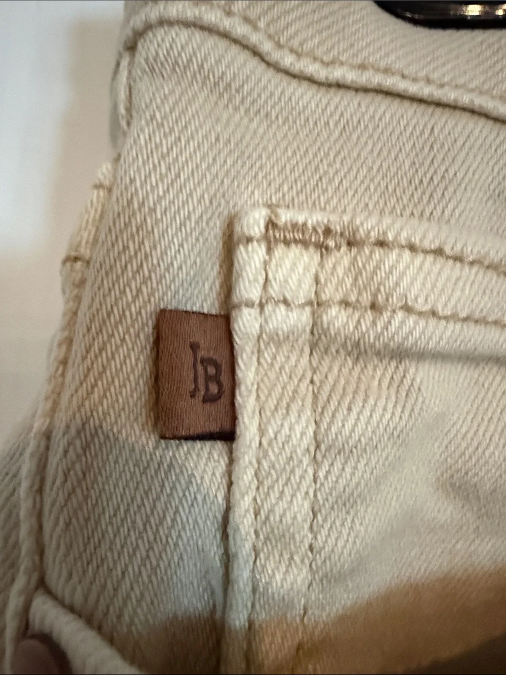 Judy Blue Beige Wide Leg Distressed Jeans